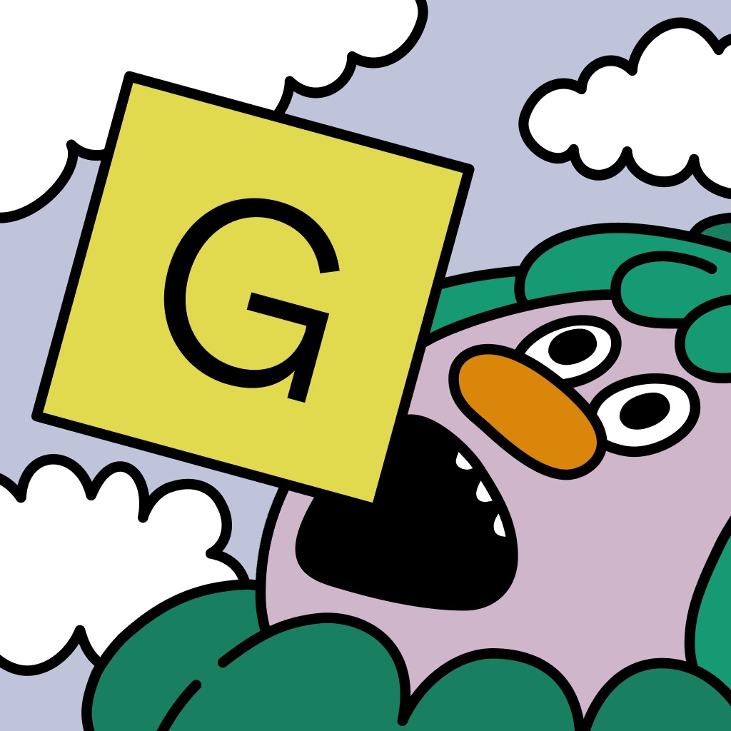 GUBBINS — It's a word game app icon
